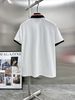 2025 Summer New Trendy Brand Striped Little Bee Embroidered Turn-Down Collar Polo Shirt Men's Slim Fit Business Casual_viptrois.com