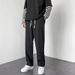 High Street Style Men's Floor Length Trousers Straight Leg Drape Casual Long Leg Loose Fitting Autumn Spring Sports Trousers_viptrois.com