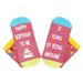 Birthday knitted cotton socks sole creative copywriting adhesive floor socks_viptrois.com