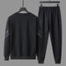 Men's Clothing Casual Sportswear Set - Breathable Hoodie & Jogger Pants Two-Piece Outfit, Moisture-Wicking Polyester Blend, Streetwear Gym Loungewear_viptrois.com