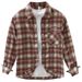 Retro Plaid Long Sleeved Shirt For Men, Fashionable And Versatile, Artistic And Casual Loose Top_viptrois.com