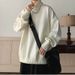 Autumn And Winter Loose Knit Sweater Jacket, High Neck Men's Pullover Sweater, Base Sweater_viptrois.com