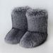 women's outer wear warm and non slip cross border long fur mid tube raccoon fur winter snow boots_viptrois.com
