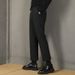 Men's Clothing Elastic Waist Drape Pants Men Autumn And Winter Small Suit Pants Ins Trend Nine Point Pants Straight Slim Loose Casual Pants Trend_viptrois.com