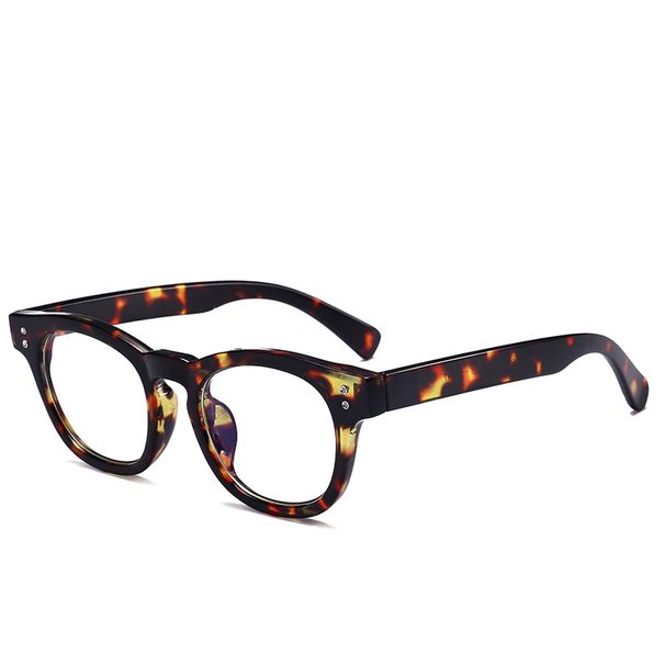 Women's Eyewear Frames New Retro Rice Nail Flat Glasses Round Frame Anti Blue Light Glasses Frame Net Celebrity Myopia Glasses Frame_viptrois.com