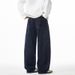 Men's Clothing Color Bright Stitch Straight Leg Slightly Wide Jeans For Men Spring And Summer Loose Retro Casual Pants With Side Split Design Trousers_viptrois.com