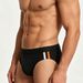 Men's Solid Color Triangle Swim Briefs - Slim Fit Nylon Swimming Trunks For Beach, Surf & Pool Featherlight Comfort_viptrois.com