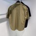 Men's Clothing Short Sleeved Shirt Trendy Plaid Letter Printing Workwear Jacket_viptrois.com