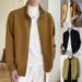 Men's British-Style Knit Jacket - Zip-Up Stand Collar Sweater (Black/Mustard/Green, M-XXXL)_viptrois.com