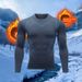 Loom Warm Men's Suit Tight Fleece Lined Thermal Underwear Set Outdoor Running Sports Quick-Dry Fitness Clothing For Autumn_viptrois.com