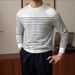 New Striped Long Sleeved Knitted Sweater For Men, Slim Fit With Fine Needles For Inner Wear_viptrois.com