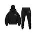 2025 Cross Border New Double Hood Zipper Hoodies DIY Men And Women Autumn And Winter Couple Zipper Hoodies Sweatpants Set_viptrois.com