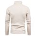 Autumn New Men's Korean Knitwear High Neck Slim Fit Bottom Sweater_viptrois.com