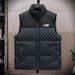 Men's Clothing Men's Casual Couple Autumn And Winter Stand Up Collar Color Matching Outdoor Letter Printing Enlarged Thickened Sleeveless Jacket_viptrois.com