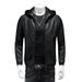 Men's Clothing Leather jacket men's autumn and winter new casual hooded jacket handsome motorcycle suit black slim men's jacket_viptrois.com