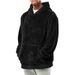 New Youth Hooded Double-Sided Fleece Winter Pullover Sweatshirt Men Top_viptrois.com