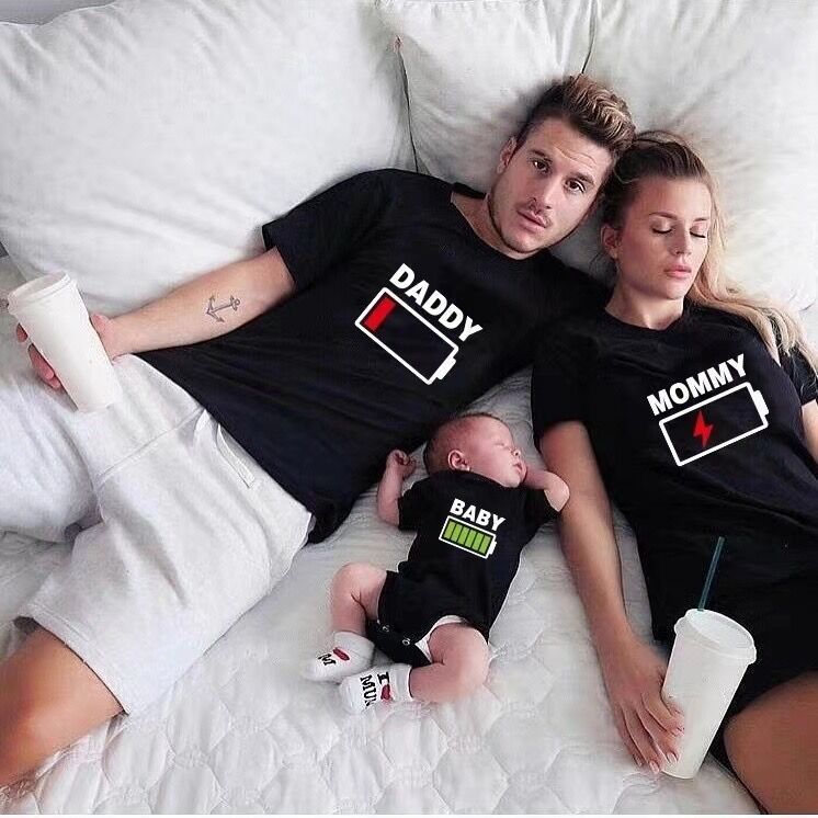 Cross Border American European Parent Child Clothing Summer Family Clothing Family Of Three Or Four Mother And Daughter Short Sleeved T Shirt_viptrois.com