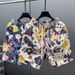 Men's Floral Quick Drying Casual Pants Loose Oversized Shorts Summer Beach Trendy Five Point Sporty_viptrois.com