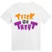 Camiseta Algodón 100% Con Estampado Letras Calavera Estilo Unisex, Manga Corta, Esencial Para Fiestas Halloween, Regalo_viptrois.com