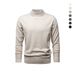 Men's Semi-turtleneck Wool Sweater Autumn And Winter New Solid Color Pullover Knitted Top Lazy Style Men's Sweater Bottoming Shirt_viptrois.com