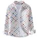 Men's Clothing Design Plaid Hole Print Splicing Long Sleeved Shirt Hollow Trend Cotton Shirt Jacket Men's Trend_viptrois.com