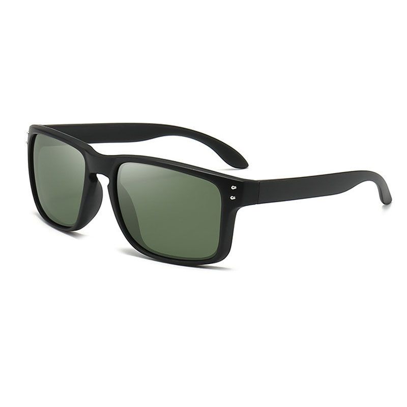 Men's Polarized Sunglasses Cycling Full Frame Colorful Driving Mirror Fishing Glasses Rice Nail Sports Square Frame PC Sunglasses_viptrois.com