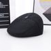 Fleece-Lined Thickened Beret Hat Season Men's Middle-Aged And Elderly Woolen Warm Ear Protection Duckbill Casual Forward_viptrois.com