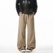 Cotton Twill Straight Casual Pants New Trendy Brand Letter Embroidered Pants American Loose Drape Trousers Q_viptrois.com