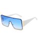 Two Circles New Lens One Piece Large Frame Sunglasses Personality Legs Cross Border Trend Sunglasses_viptrois.com