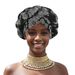 New Gold Thread Printed Elastic Flower Braid Exaggerated Ethnic Wide Brim Headdress Hat_viptrois.com