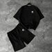 Men's Cotton Short Sleeve T-Shirt 2-Pack - Summer Casual Crew Neck Tee Set With US Letter Print_viptrois.com