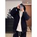 Japanese Double Zipper Cardigan Gray Sweater Men's Trendy Brand Loose Versatile Casual Sports Couple Hooded Jacket_viptrois.com