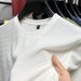 Men's Clothing Textured Fashionable And Versatile Short Sleeved Round Neck Bottoming Solid Color Shirt_viptrois.com