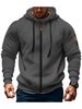 K Men's Hoodie With Zipper, Multiple Pockets, Embroidered Chest Badge, Cardigan, Sports And Casual Hoodie_viptrois.com