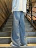 Men's Clothing Retro Jeans Trendy Design Loose Straight Drop Sense Casual All Match High Street Trousers_viptrois.com