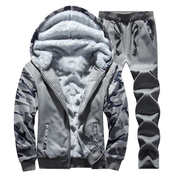 Men's Winter Camouflage Hooded Tracksuit Set - Fleece Lined Thick Warm Jogger Outfit For Casual & Sports (Available In Plus Sizes M-6XL)_viptrois.com