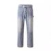 Men's Clothing high street jeans men's cleanfit washed lumberjack workwear jeans national trend vibe casual trousers men_viptrois.com
