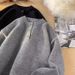 Autumn And Winter Knitwear Men's Retro Henry Collar Sweater_viptrois.com