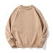 Men's Fleece-Lined Thick Knit Sweater – Warm Round Neck Pullover For Autumn & Winter (Black/Beige/Brown, Sizes M-Xxl)_viptrois.com