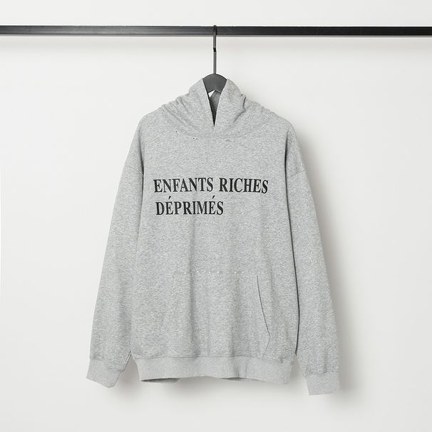 Melancholy Rich Second Generation ERD Letter Print Distressed Loose Unisex New Sweatshirt Hoodie Trendy Brand_viptrois.com