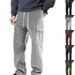 Men's Clothing Men's Corduroy Straight Leg Pants With Multiple Pockets - Slim Fit Casual Trousers For Autumn & Winter_viptrois.com