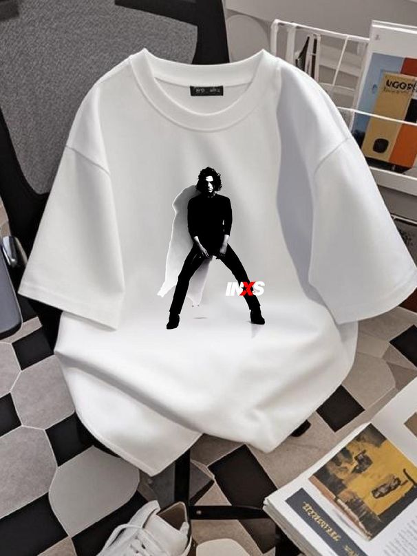 New Popular Michael Hutchence Gift For Fan White S-2345XL Men T-Shirt S3013 Stretched Graphic Slightly Comfortable Homme Unisex Casual Soft_viptrois.com