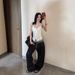 DETW 25ss * "Leopard Print" Original Niche Double-waist Original Cow Scimitar Jeans Stacked Design Men's And Women's Pants_viptrois.com