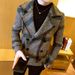 Loom Loom Men's Trench Autumn Winter Thickened Short Coat Trendy Youth Korean Version Slim Double-Breasted Woolen Overcoat_viptrois.com