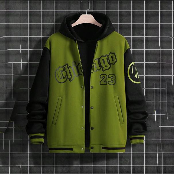 Spring and Autumn Fashion Brand American High Street Pi Shuai Youth Baseball Coat Loose Casual Jacket Men's_viptrois.com