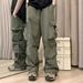 Men's Clothing Summer New Arrival Hot Selling Quick Drying Cargo Pants Men's American Style Parachute Pants Straight Leg Long Pants_viptrois.com