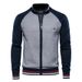 Nordmann Autumn Winter Men Casual Knitted Sweater Insert Jacket Spliced Men's Korean Version Slim Fit Youth Color Block_viptrois.com