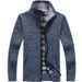 Men's Fleece Zip-Up Sweater Jacket - Thickened Warm Pullover With Stand Collar, Casual & Stylish (Multiple Colors & Sizes)_viptrois.com