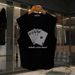 Men's Clothing Pure Cotton Sleeveless T Shirt Men's Summer New Ins Trend Waistcoat Sports Running Vest Top Clothes_viptrois.com