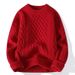 Oversized Knit Sweater – Fleece-Lined Winter Thermal (S-2XL, Round/High Neck)_viptrois.com